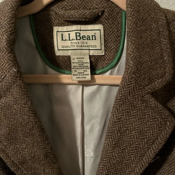 L.L. Bean Women's wool Blazer size M - Picture 3 of 6